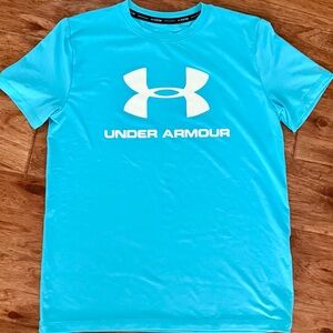 Under Armour Youth Light Blue Rash Guard